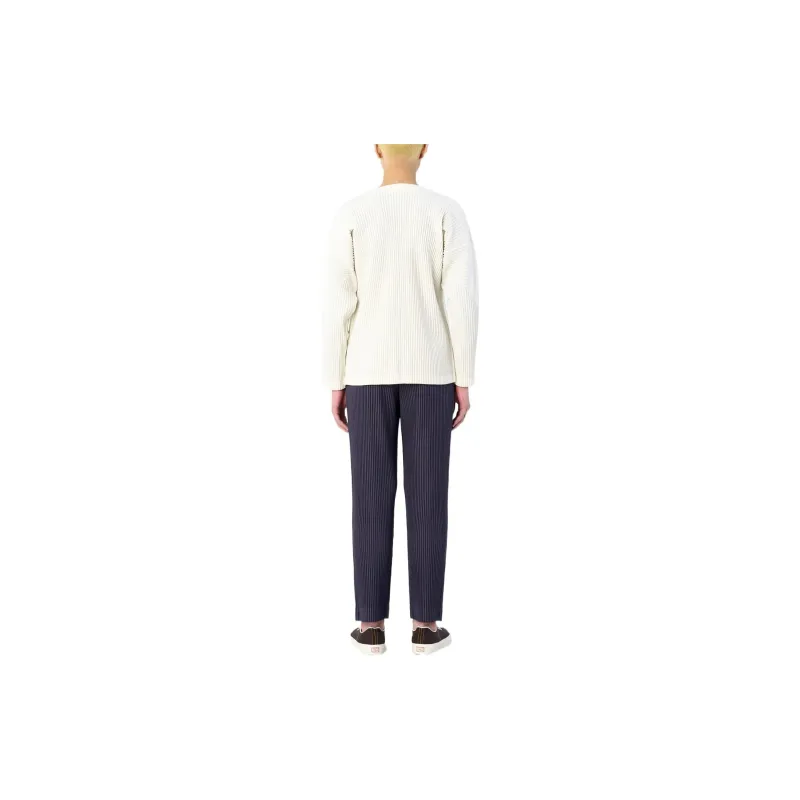 Homme Plissé Issey Miyake FW22 Casual Pants Men's Gray Purple-3