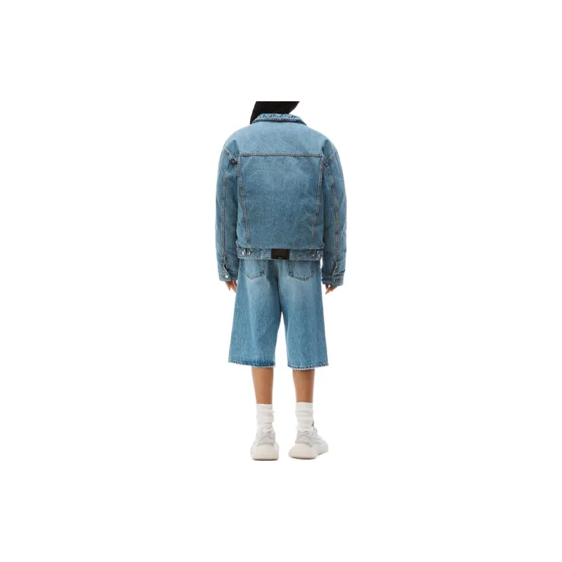 Alexander Wang Denim Jacket Unisex Vintage Medium Indigo-4
