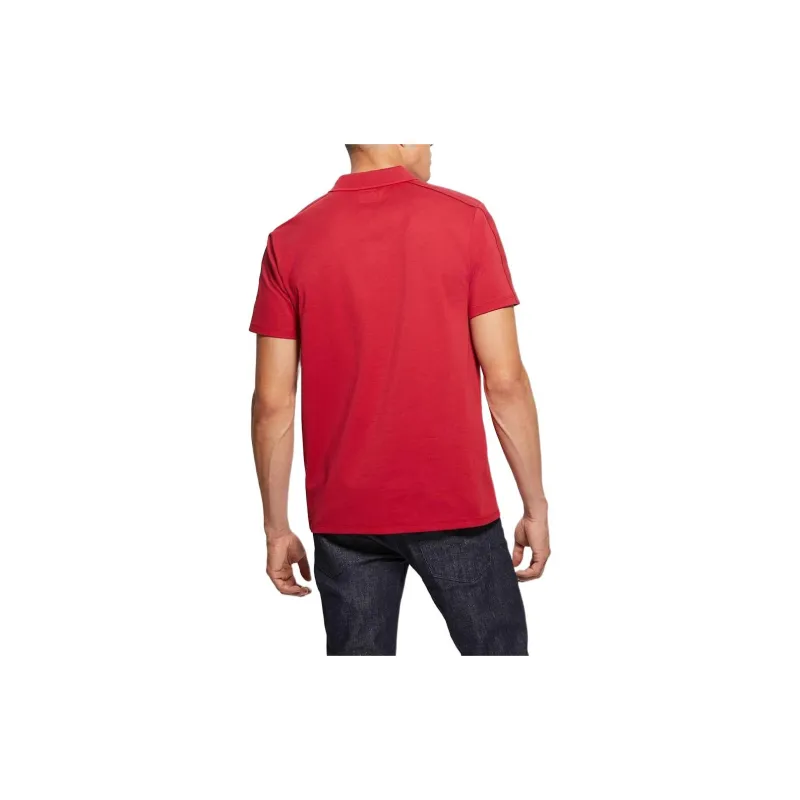 GUESS Paul Pique Strap Polo Shirt Polo Shirt Men's Red-1
