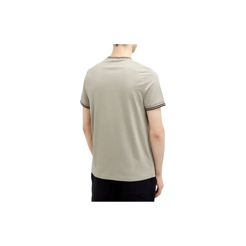 FRED PERRY Regular T Shirt Men's Warm Gray Carrington Bricks-3