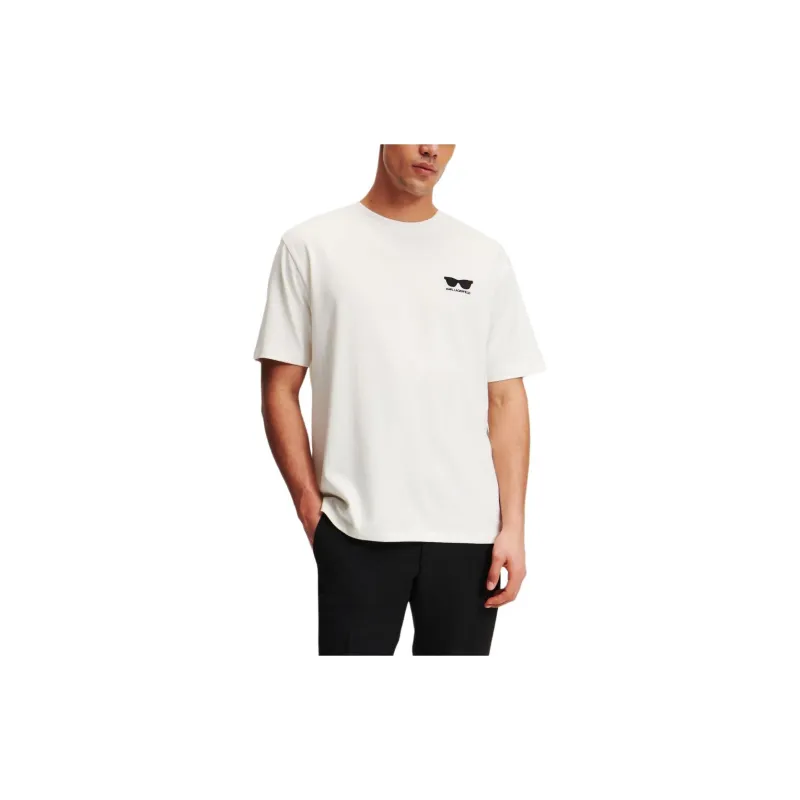 Karl Lagerfeld Sunglasses embroidered T shirt-3