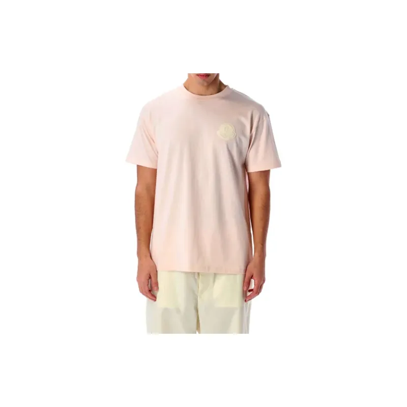 Moncler SS22 T Shirt Men's Light Pink-4