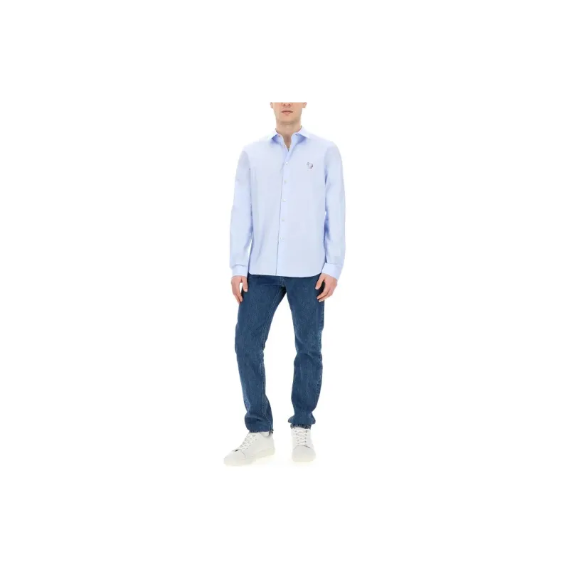 PS By Paul Smith Zebra Embroidered Long Sleeved Shirt-2