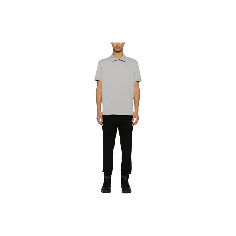 C.P.Company Logo print Piqué weave Polo Shirt-1