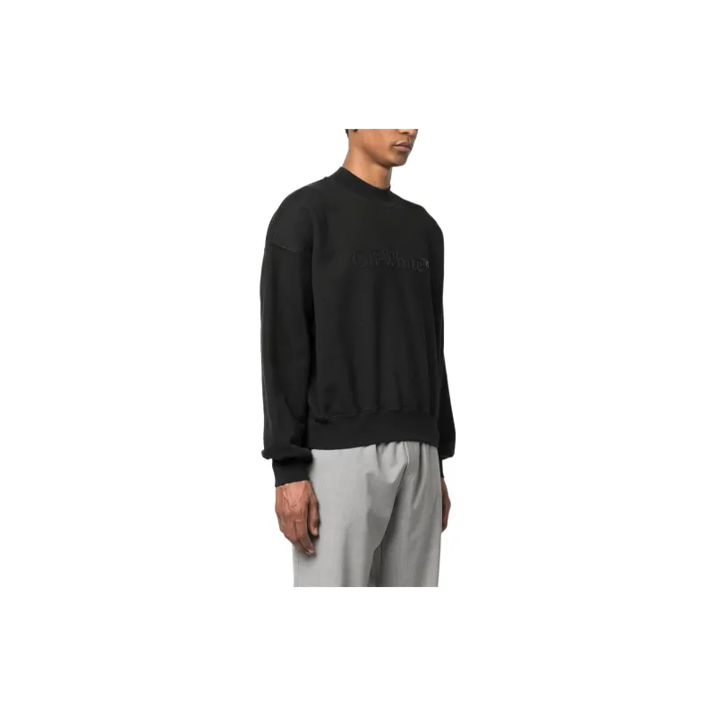 OFF WHITE Bookish Laund Boxy Crewneck-3