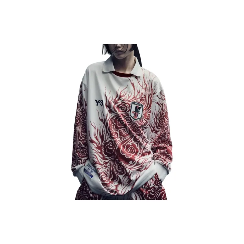 Y-3 JFA Co-branded Series T-Shirts Unisex Red-4