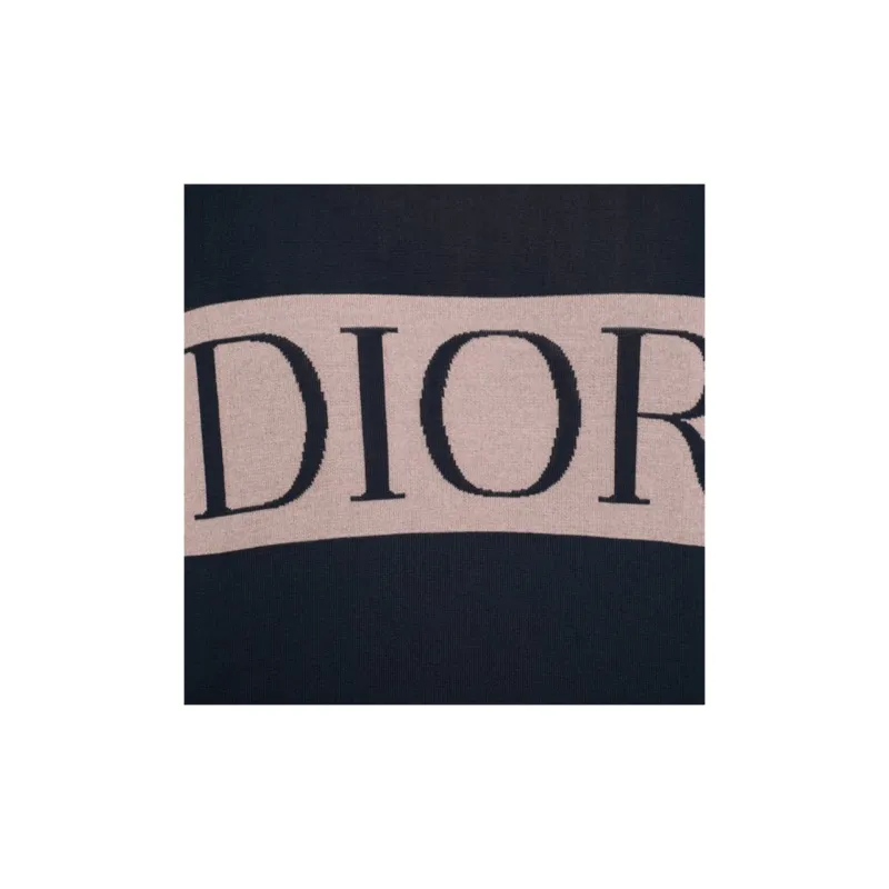 DIOR Quarterly New Products Cashmere Sweaters Men Navy Blue-5