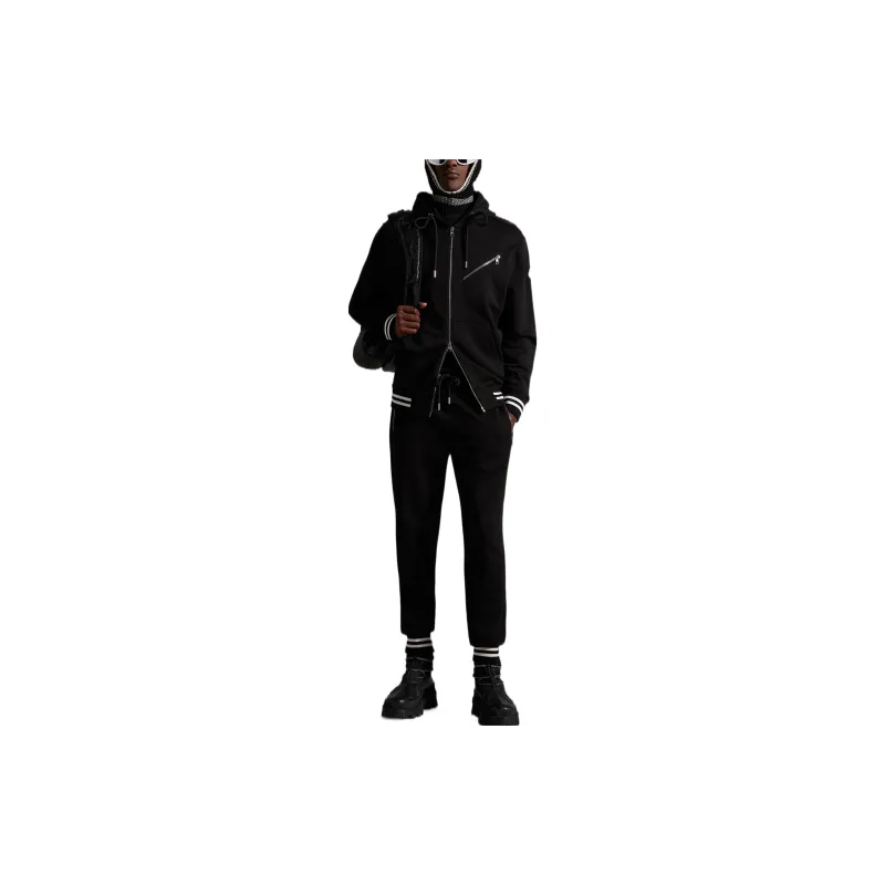 Moncler Knitted Sweatpants Men Black-1