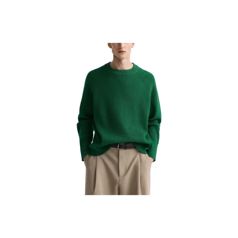 ZARA Sweaters Men Green-4