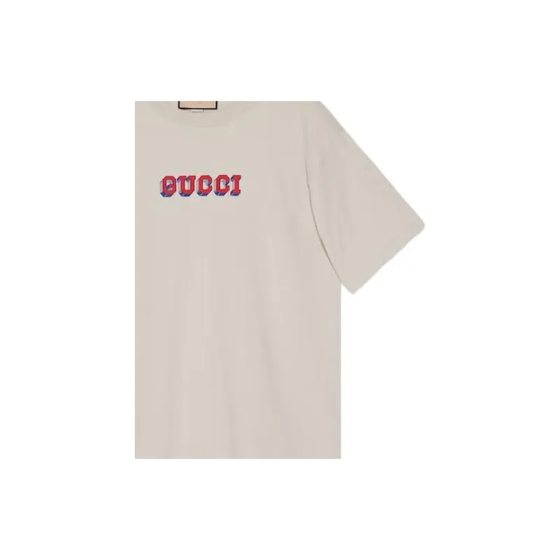 GUCCI T Shirt Men's Ivory White-5