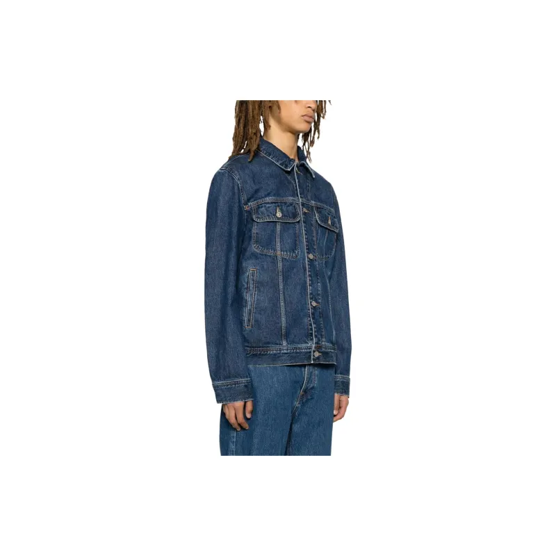 DIESEL D Barcy Logo Embroidered Denim Jacket-3