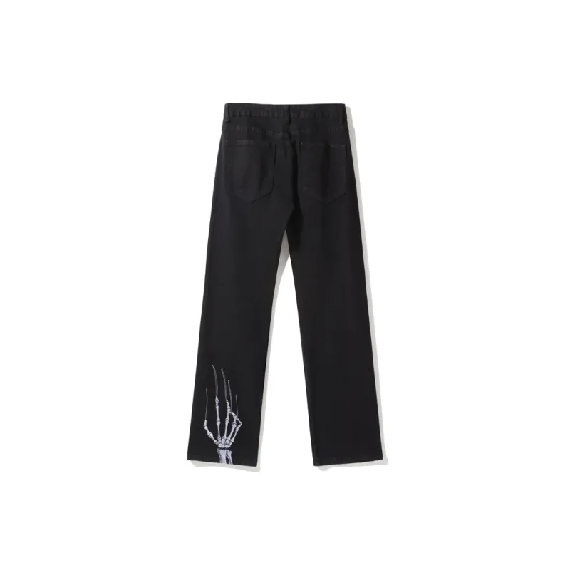 PAINT STAIN Jeans Unisex Black-0