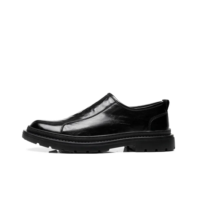 15 MINS Dress Shoes Men Low Top Black-0