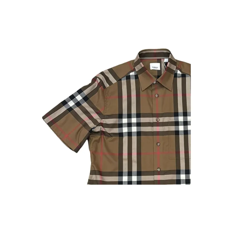 Burberry Shirts Men Brown-4