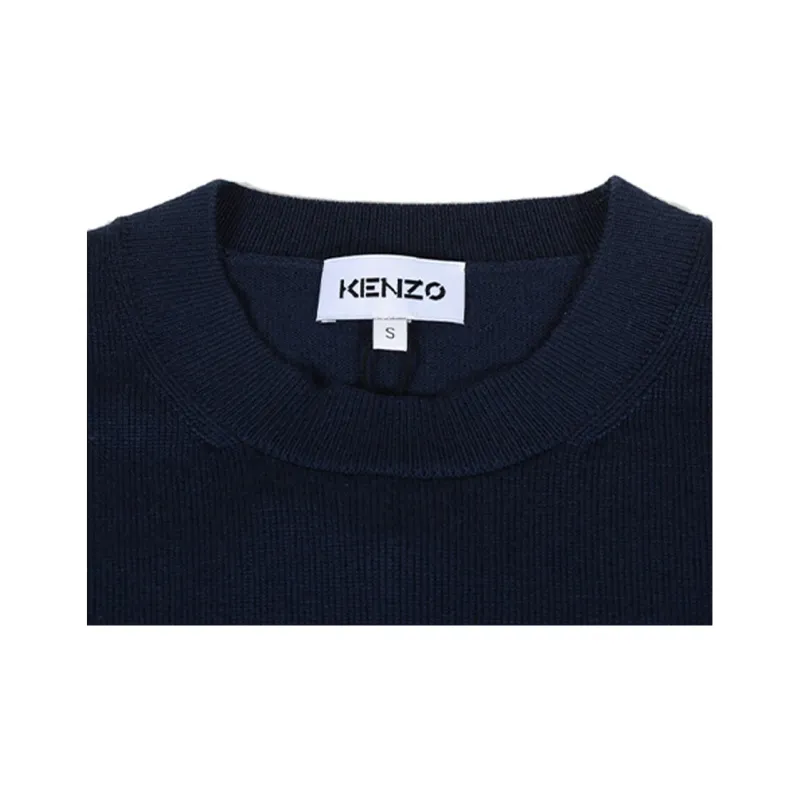 KENZO Classic Tiger Head Knitwear Men's Navy-4