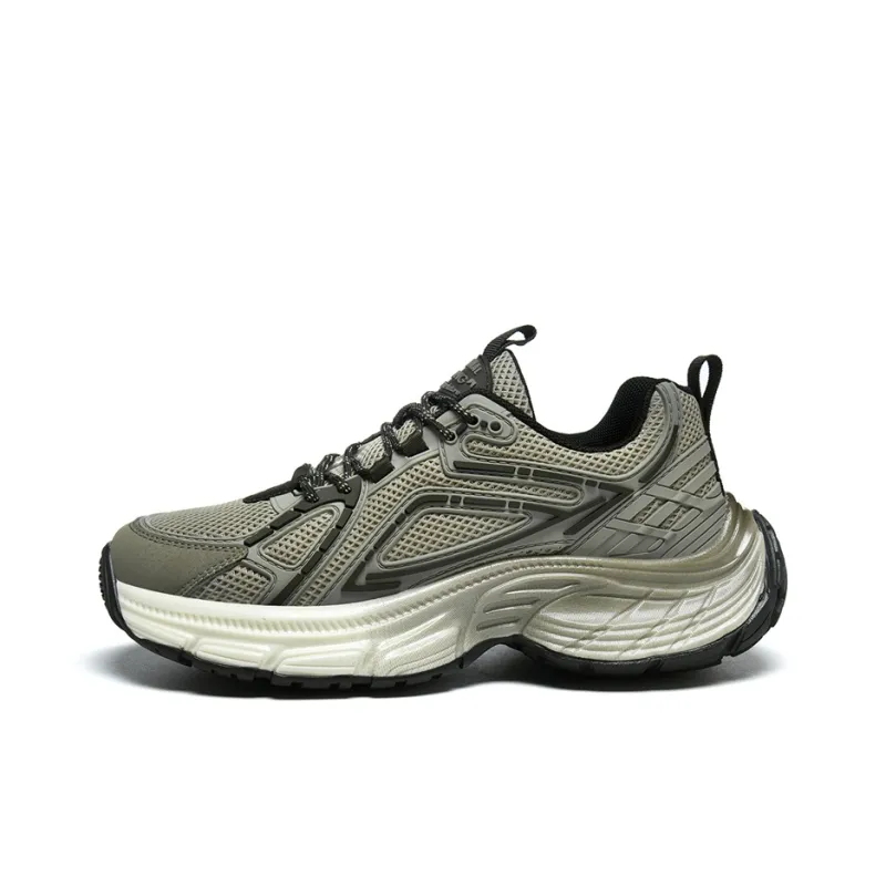 AOKANG Trendy Play Series Chunky Sneakers Men Low Top Black, Gray-6
