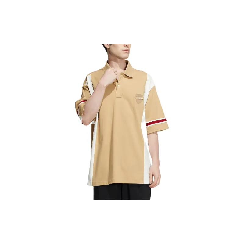 Adidas Originals Polo Shirts Men Yellow-1