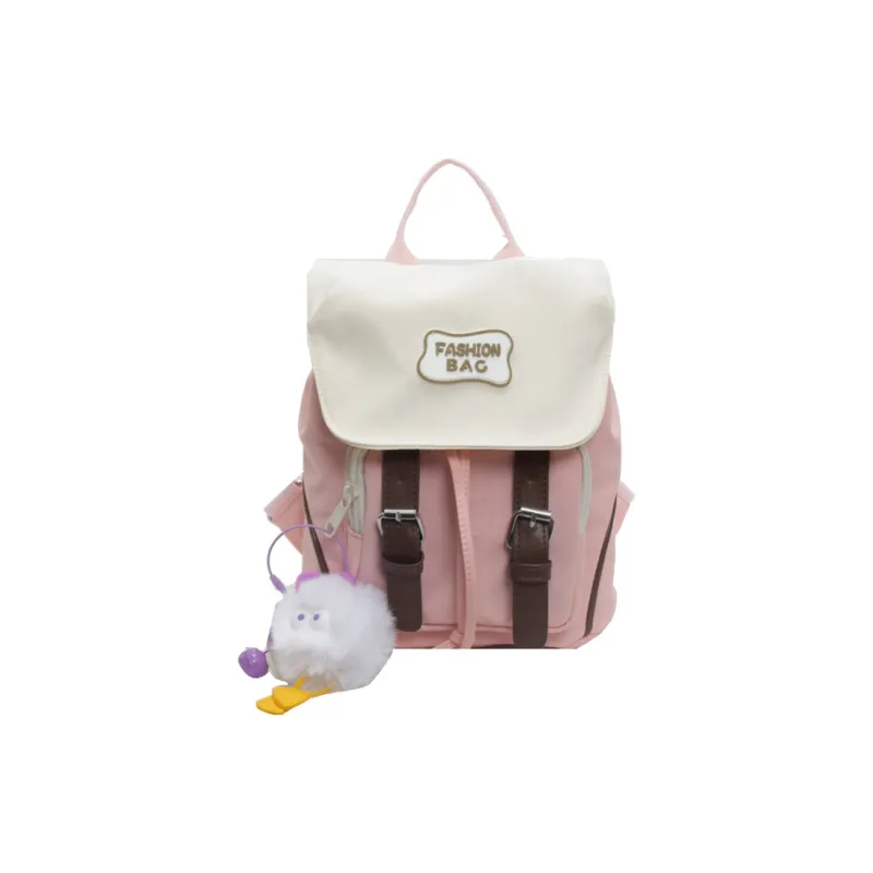 Yalu Nylon Backpack Regular Women's Black/Ecru/Blue/Pink/Green/Gray-6