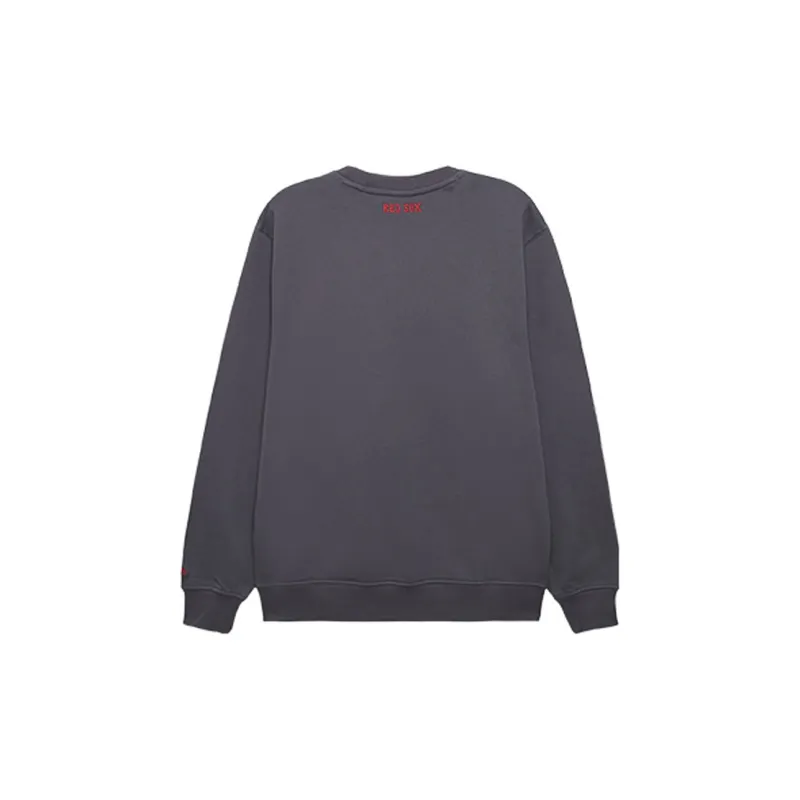 Boston Red Sox MLB Point Logo Dark Gray Sweatshirt-1