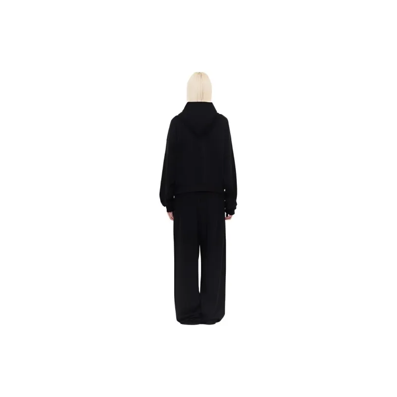 WE11DONE SS24 Knitted Sports Pants Unisex Black-4