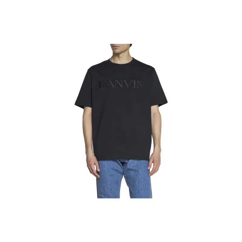 Lanvin Tonal Embroidered T Shirt-2