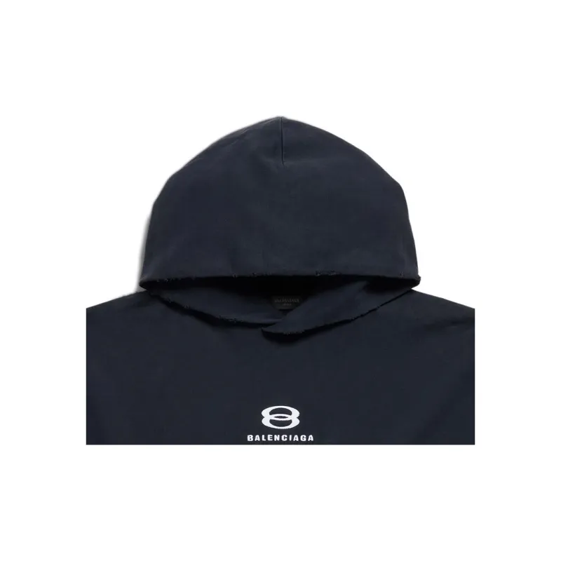 Balenciaga FW23 Sweatshirt Loose Fit Style Unisex Black-8