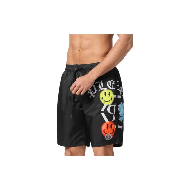 PHILIPP PLEIN Logo print Swim Shorts-1