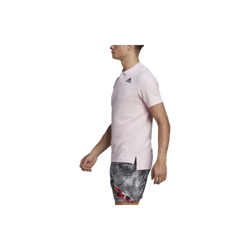 Adidas Polo Shirts Men Pink-2