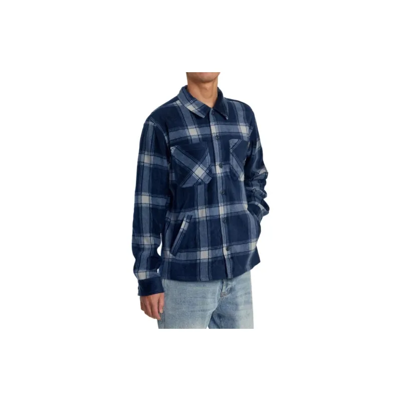 RVCA Shirts Men Garage Blue-3
