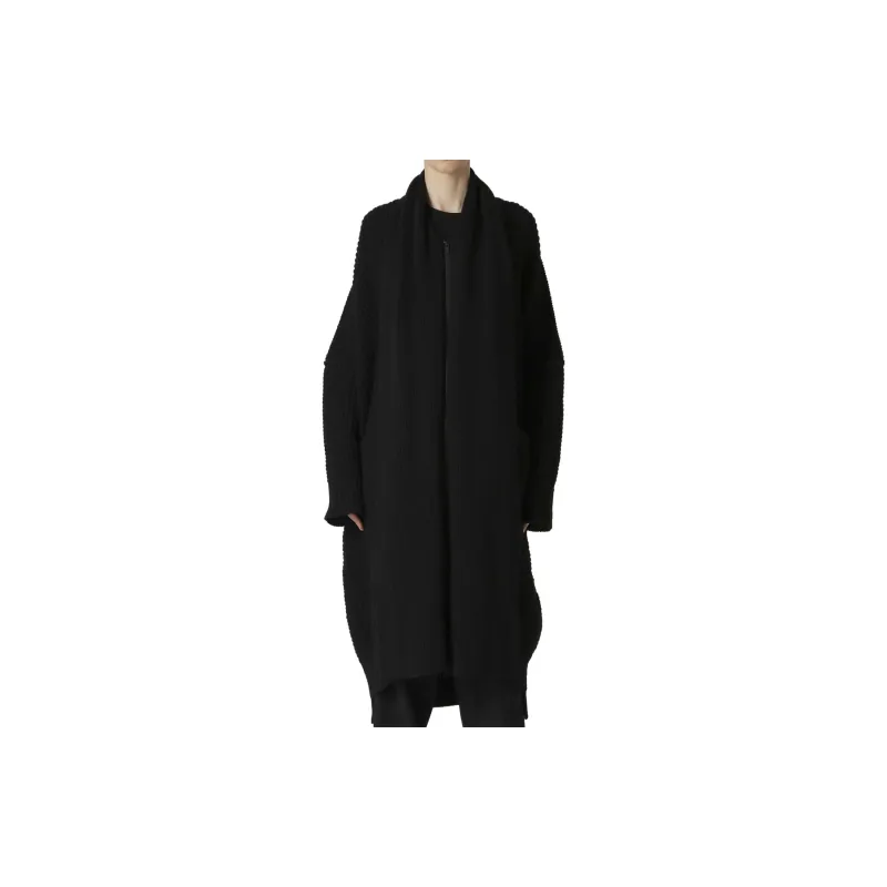 Yohji Yamamoto Coats Men Black-3