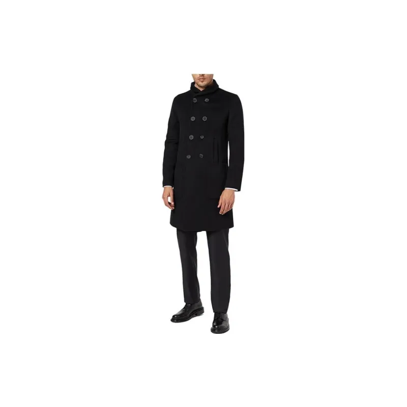 GIORGIO ARMANI Icon Double breasted Coat In Double Cashmere-2