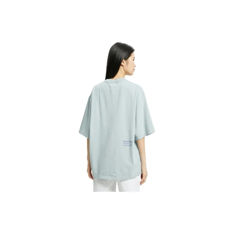 CALVIN KLEIN T Shirt Unisex Blue-3