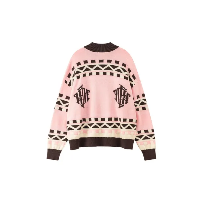 NO ONE ELSE Knitwear Unisex Gray Pink-1