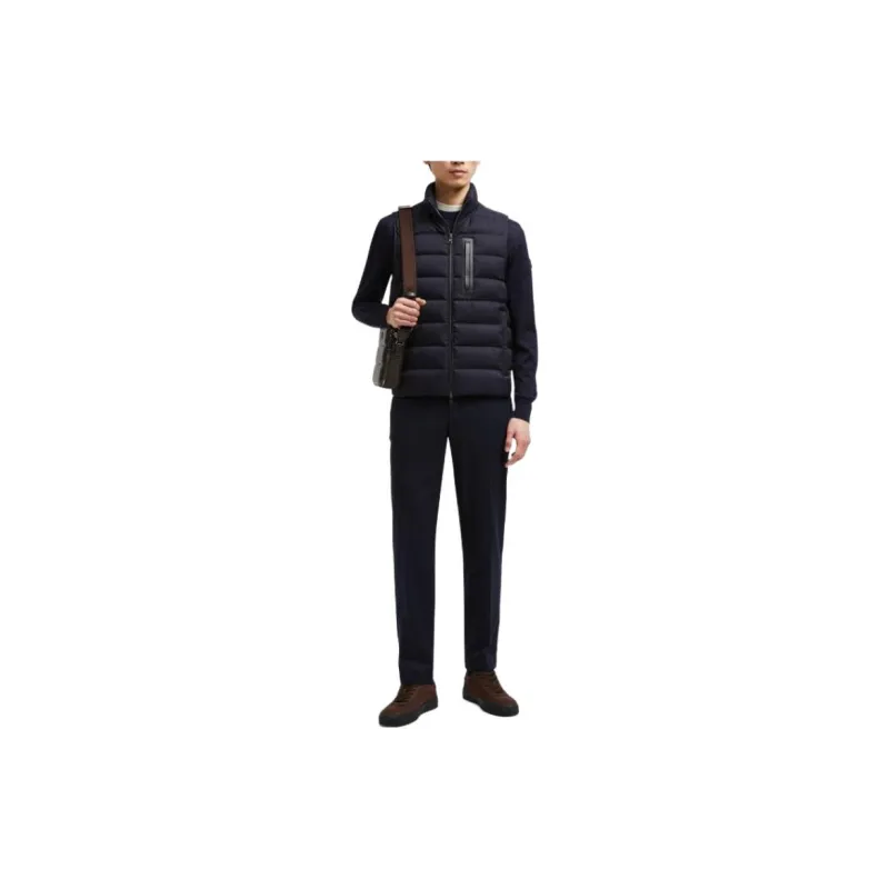 Moncler Giaf Series Giaf Down Gilet Vest Men's Marine Blue-1