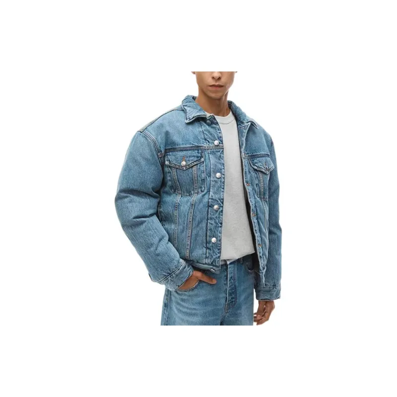 Alexander Wang Denim Jacket Unisex Vintage Medium Indigo-2