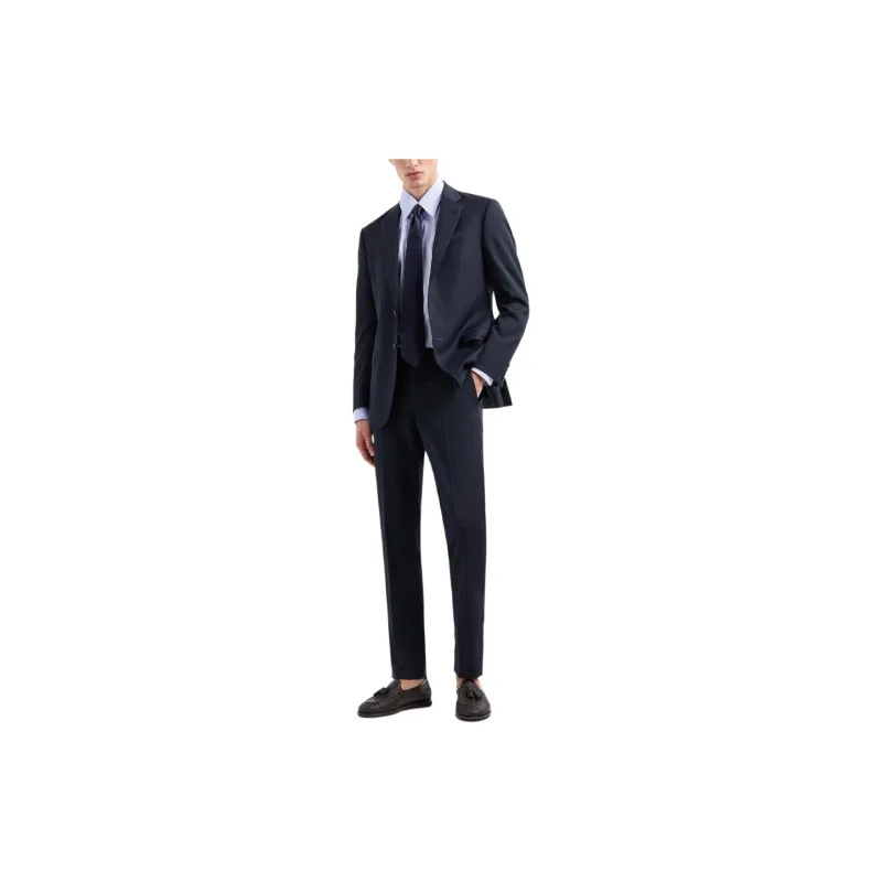 GIORGIO ARMANI Single breasted Water repellent Wool Suit From The Soft Line-3