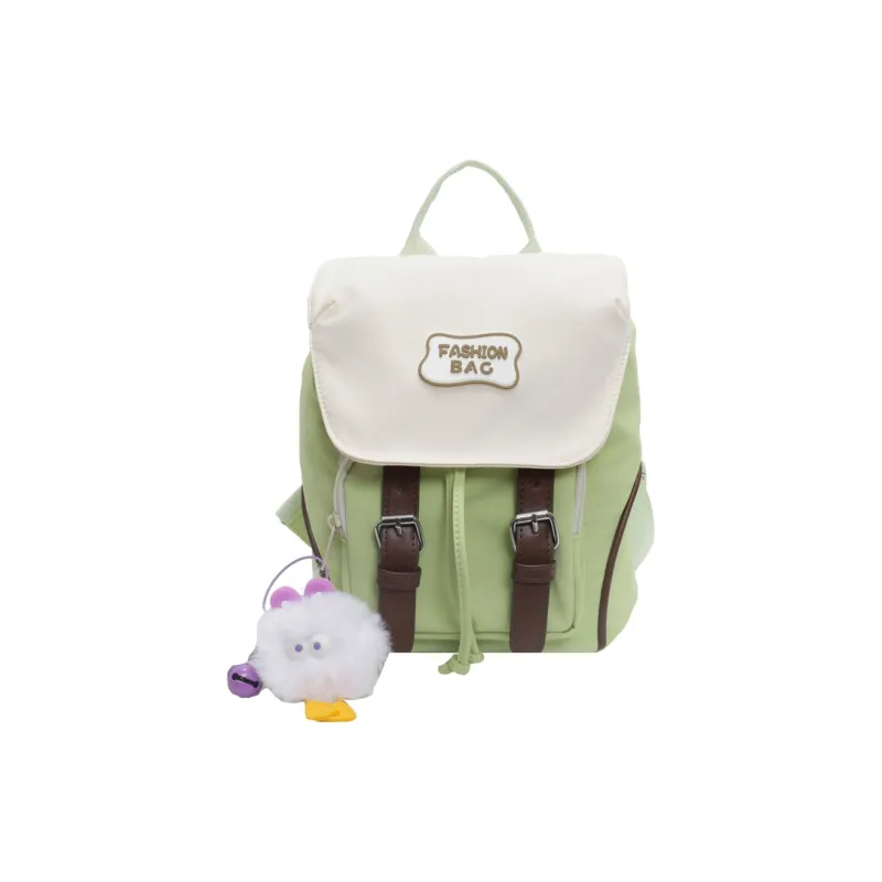 Yalu Nylon Backpack Regular Women's Black/Ecru/Blue/Pink/Green/Gray-8