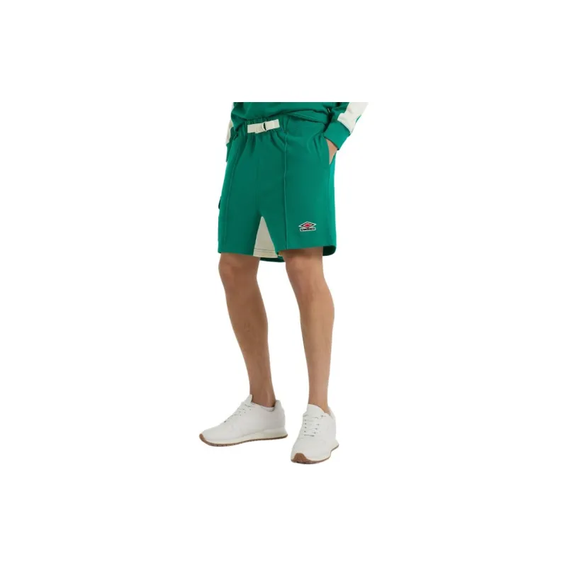 Umbro SS24 Panelled Short Casual Shorts Men's Green-2