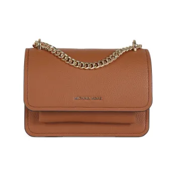 MICHAEL KORS Grain Leather Crossbody Bag, Shoulder Bag Women's Cowhide Brown