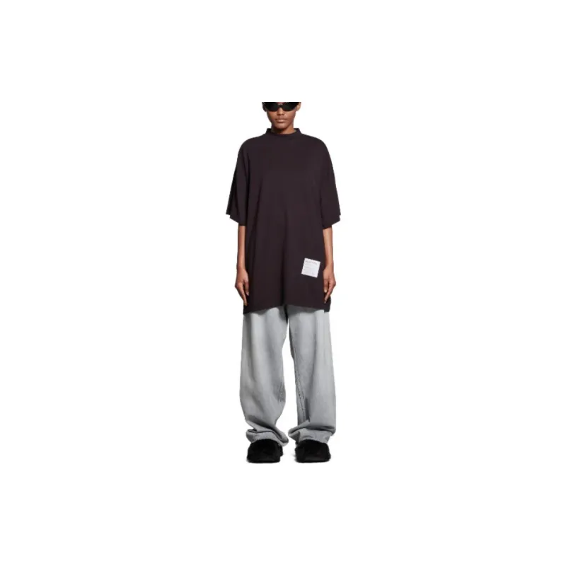 Balenciaga SS24 T Shirt Loose Fit Style Unisex Brown-2