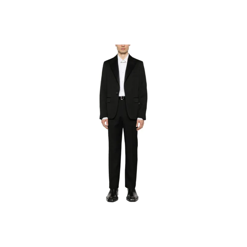 Golden Goose Satin Trim Straight Leg Trousers-1