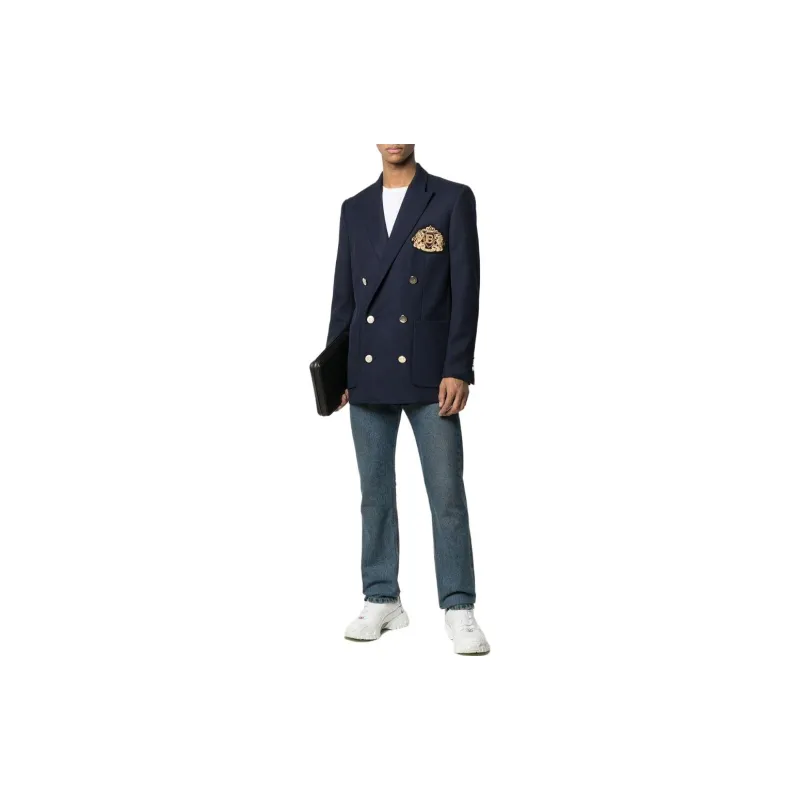 BALMAIN Business Suits Men Blue-1