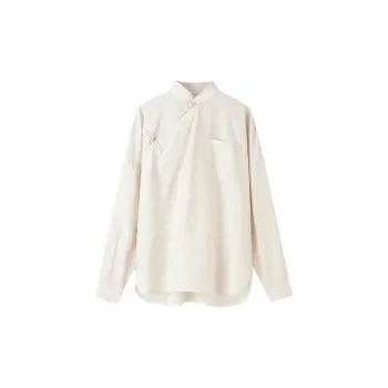 COMMON VALUE Shirt Women's Linen Natural Color