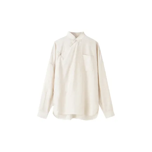 COMMON VALUE Shirt Women's Linen Natural Color