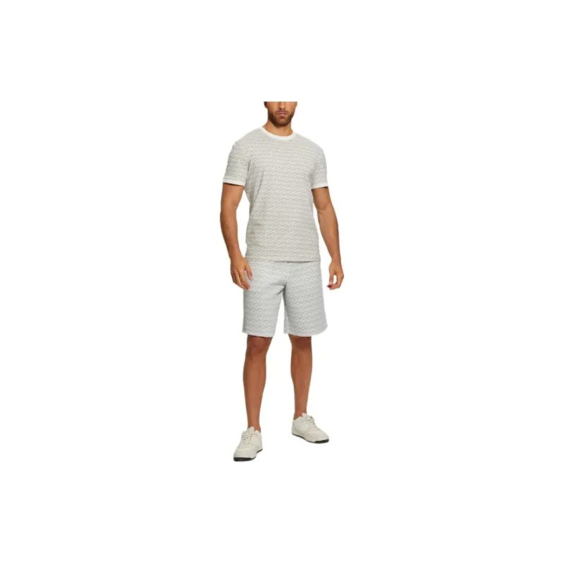 GUESS Eco Colin Logo Tee T-Shirt Men's Gray-2