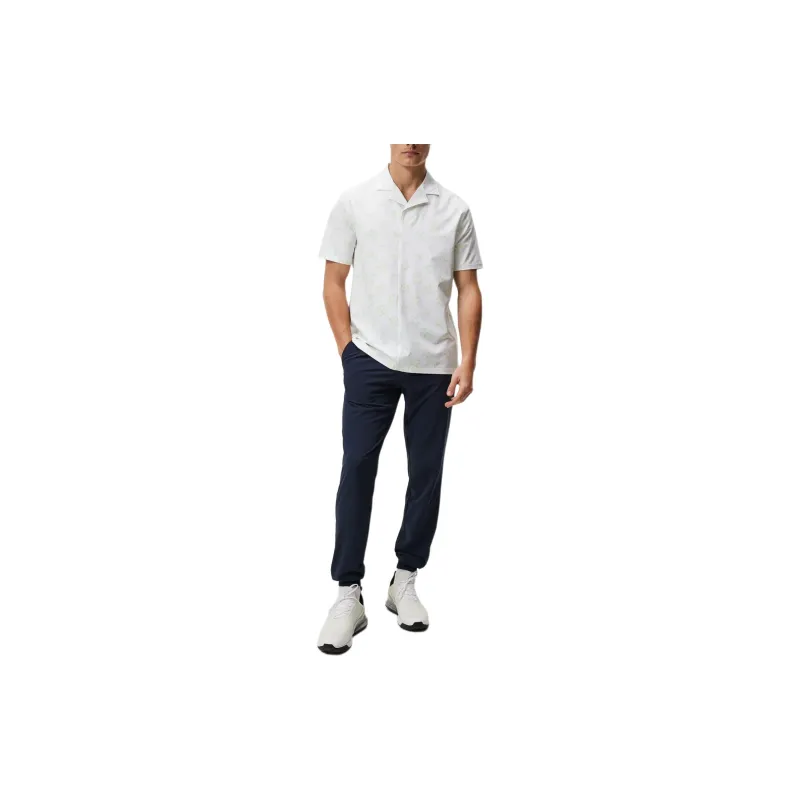 J.Lindeberg Resort Reg Fit Shirt Print Shirt Men's White-2