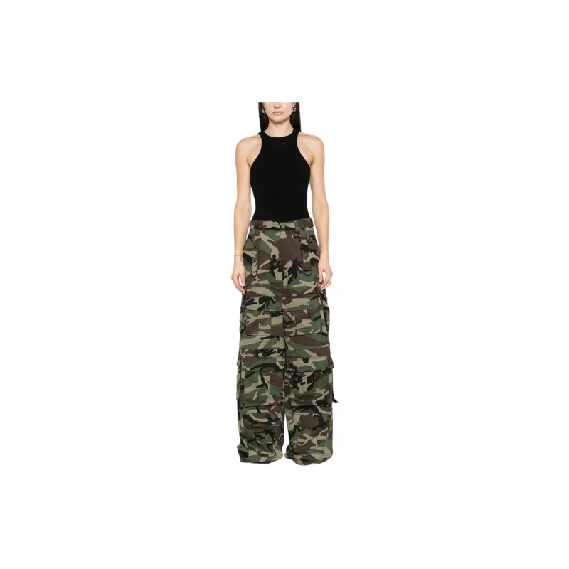 Vetements Camouflage print Wide leg Jeans-1
