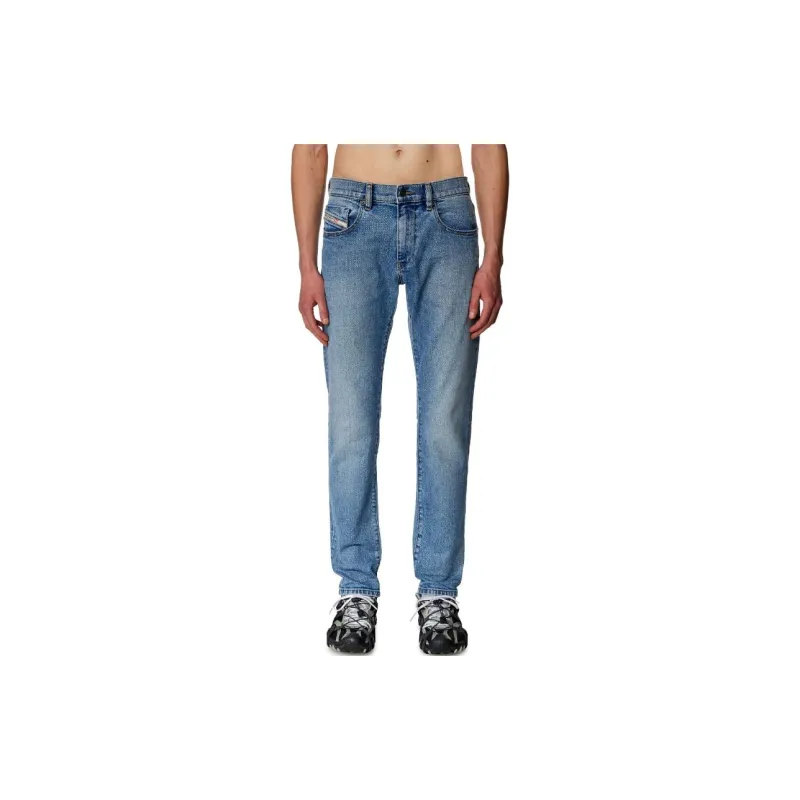 DIESEL 2019 D Strukt Logo Patch Skinny Jeans-2