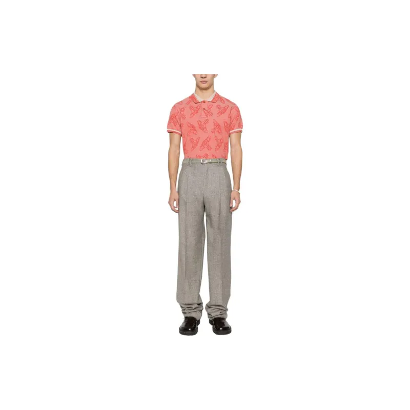 Vivienne Westwood SS24 Polo Shirt Men's Red-1