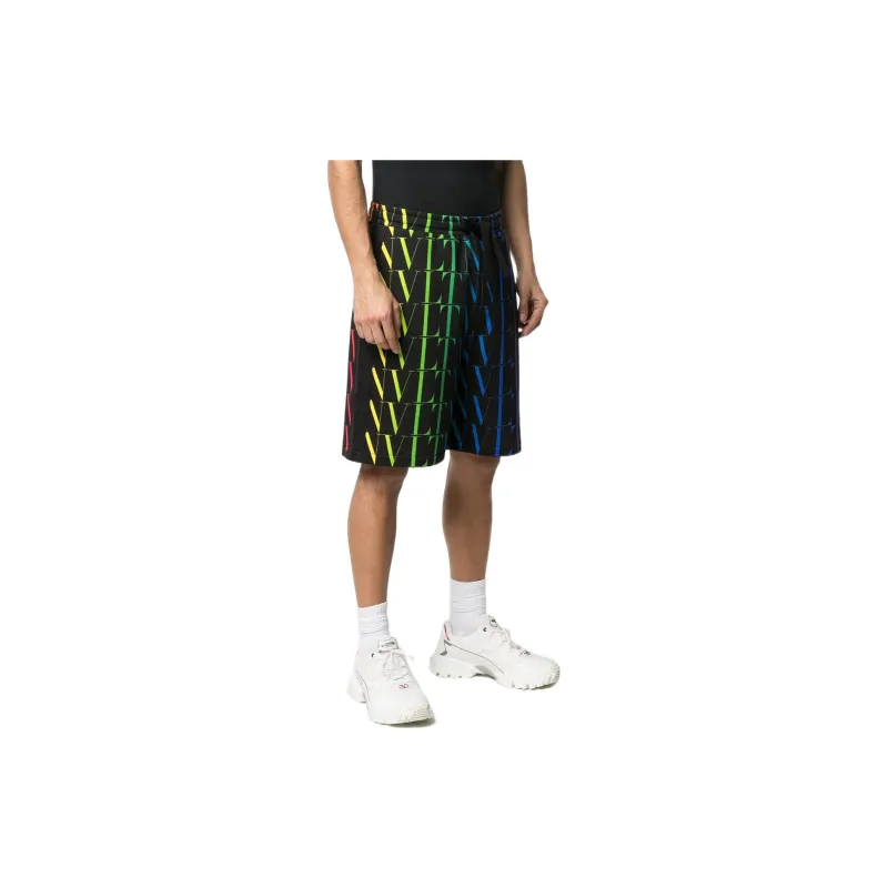 Valentino Casual Shorts Men Black-2
